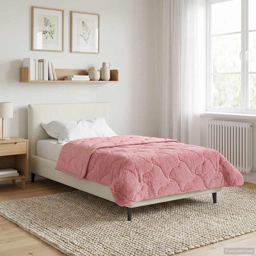 Winterbettdecke Gepolstert Anthrazit 135 x 200 cm
