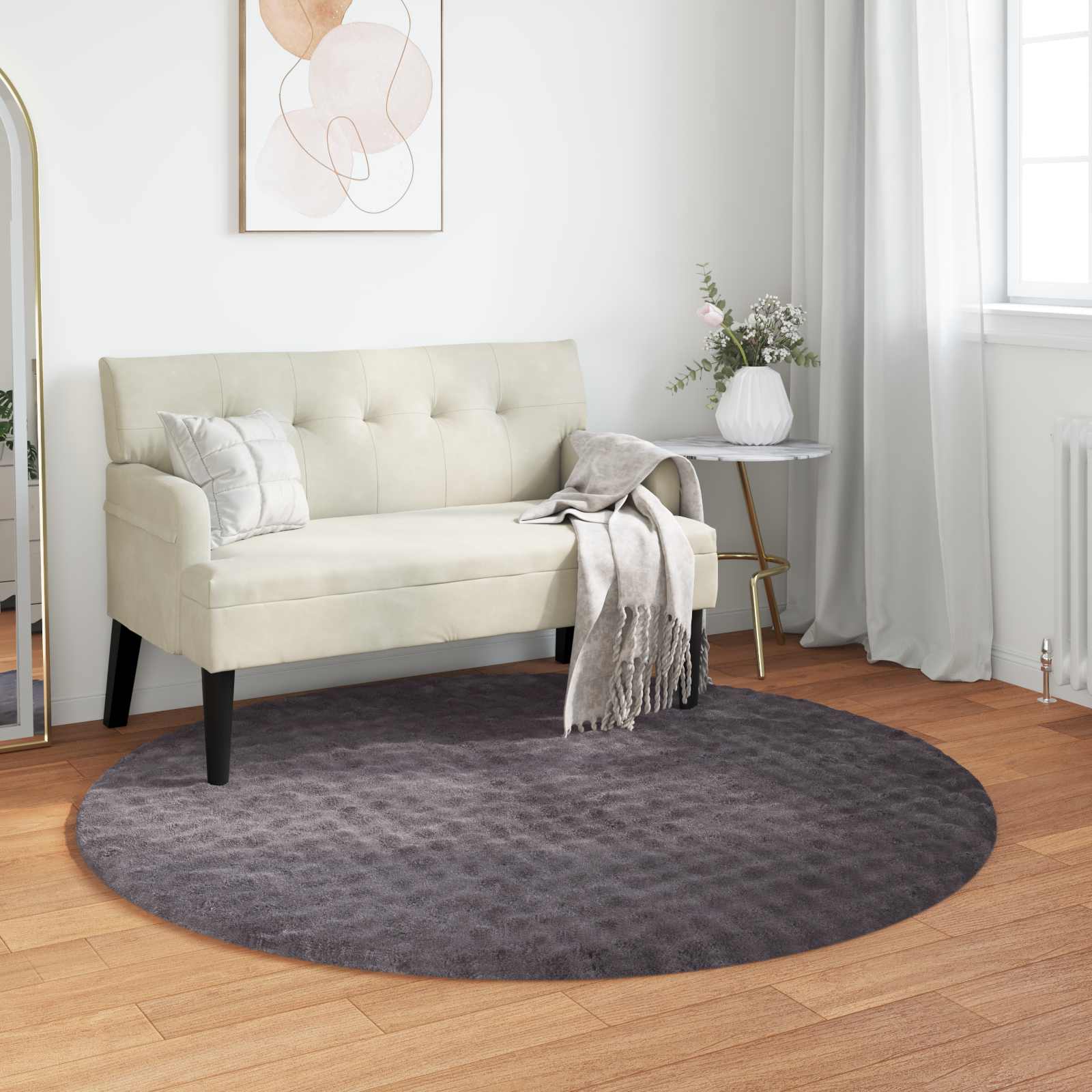 Bereichsteppiche Rechtwinklig SIROLO Creme 150 x 80 cm