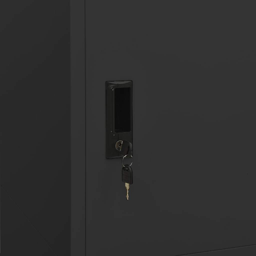 Kleiderschrank Weiß 80x50x180 cm Stahl