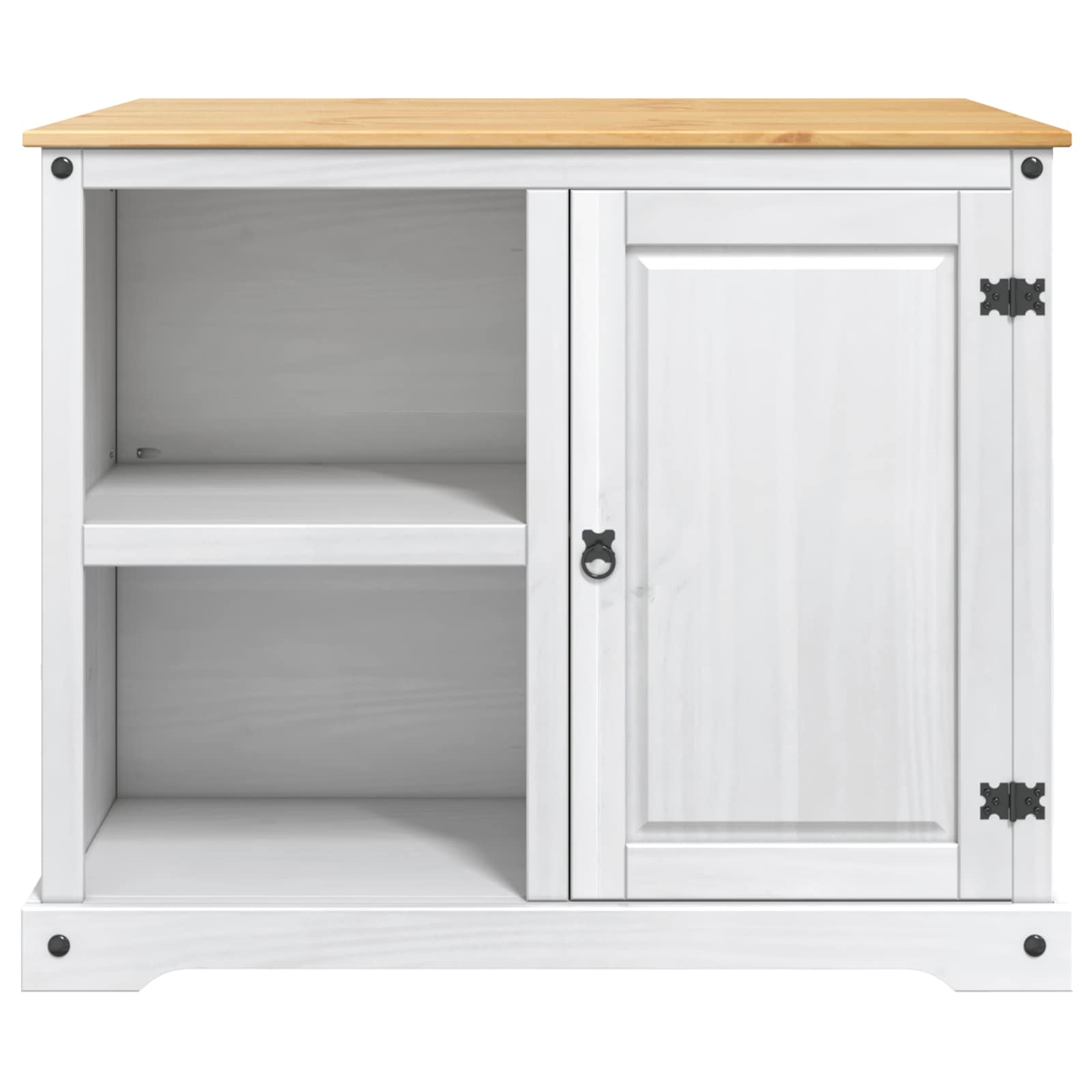 Küchentrolley 2 pcs Honigwachs 112 x 77 x 91,5 cm Massiv-Kiefer