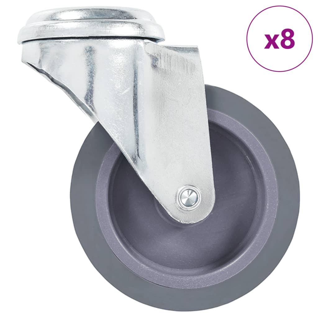 Lenkrollen mit Bolzenloch 4 Stk. 75 mm