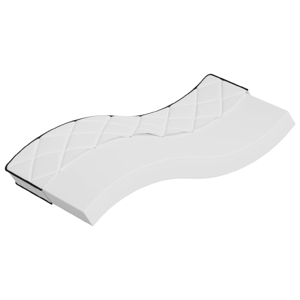 Schaumstoffmatratze für Kind Mittelweich 80 x 160 cm 16 cm Weiß