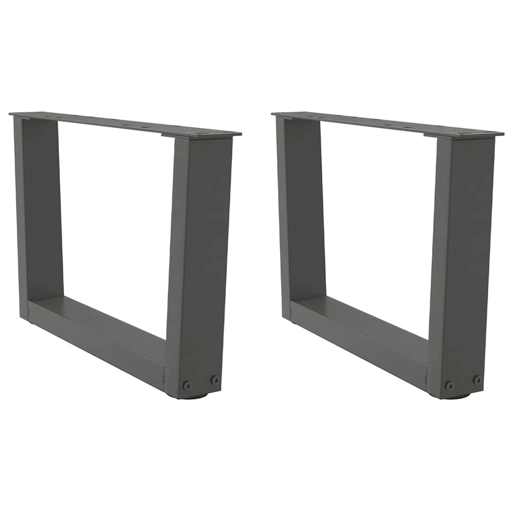 Couchtischbeine V-Form 2 Stück Schwarz 30x(30-31,3) cm Stahl
