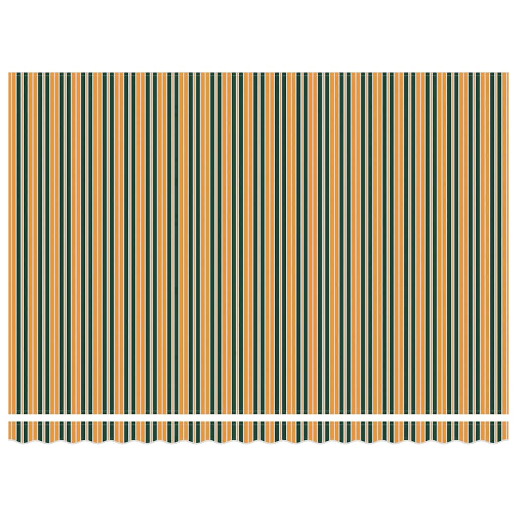 Markise Manuell Einziehbar mit LED 300x250 cm Blau und Weiß