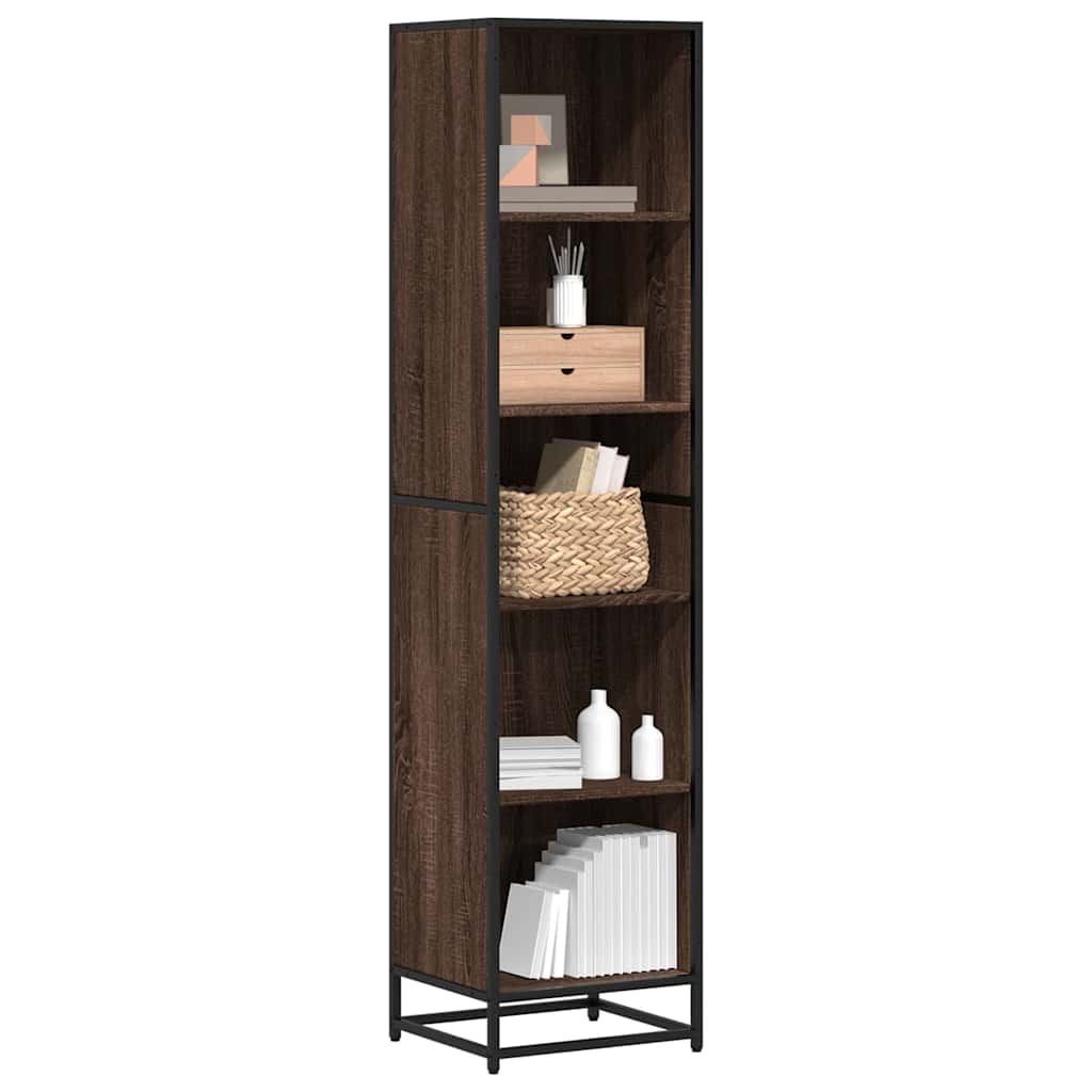 Bücherregal Schwarz 60x35x139 cm Holzwerkstoff