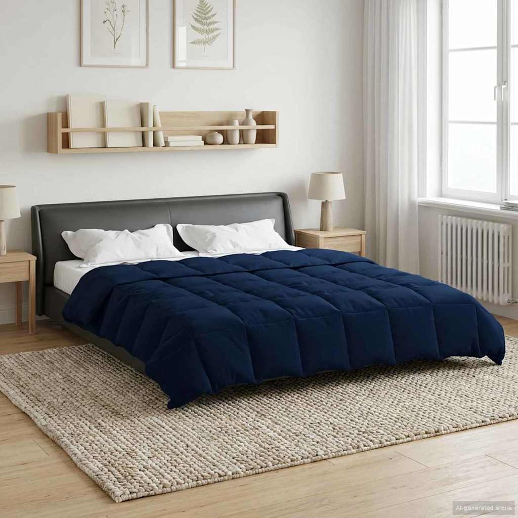 Sommerdecke Gesteppt Anthrazit 135 x 200 cm Mikrofaser