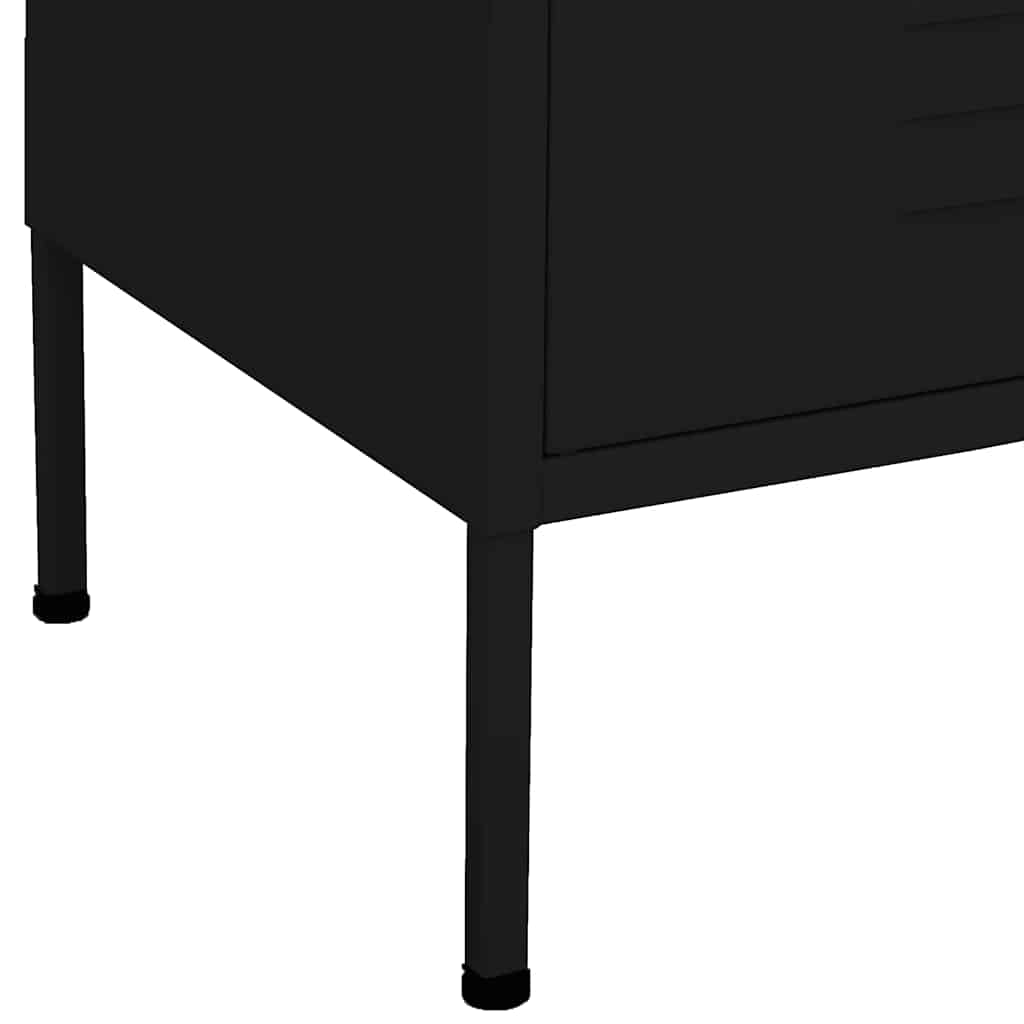 Beistellschrank Olivgrün 80x35x101,5 cm Stahl