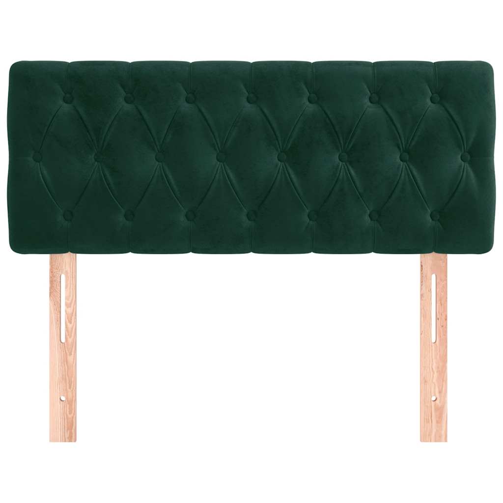 Kopfteil Hellgrau 80x7x118/128 cm Samt