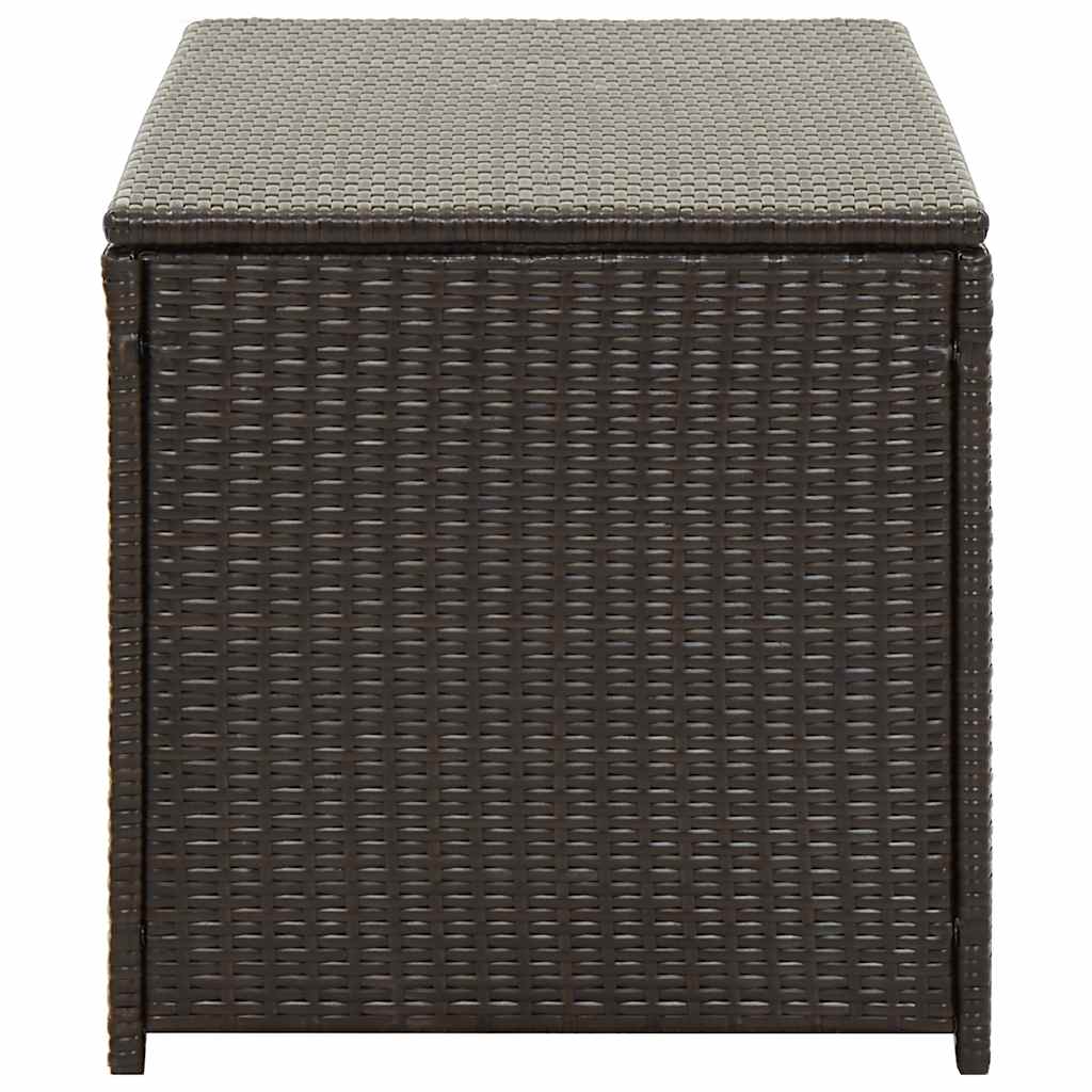 Gartentruhe Schwarz 283L Poly Rattan