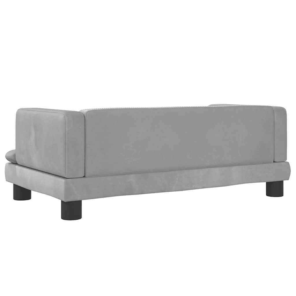 Hundebett Blau 80x45x30 cm Samt