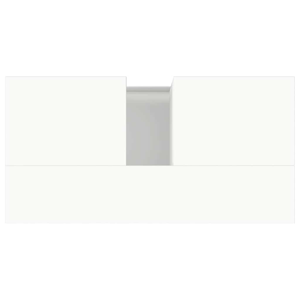 Badschrank Weiß 65x33x60 cm Holzwerkstoff