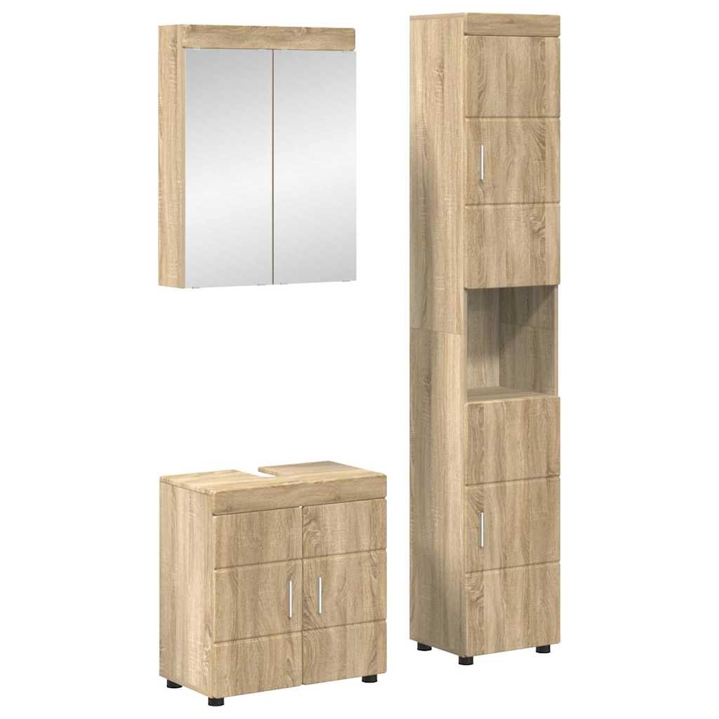 Badezimmermöbel-Set TULUM 2 pcs Weiß 60 x 34 x 63 cm