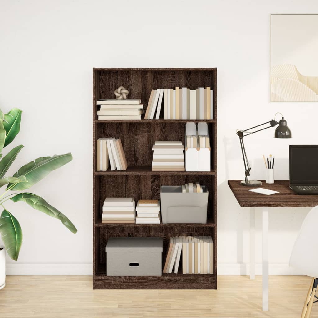 Bücherregal Weiß 40x24x75 cm Holzwerkstoff