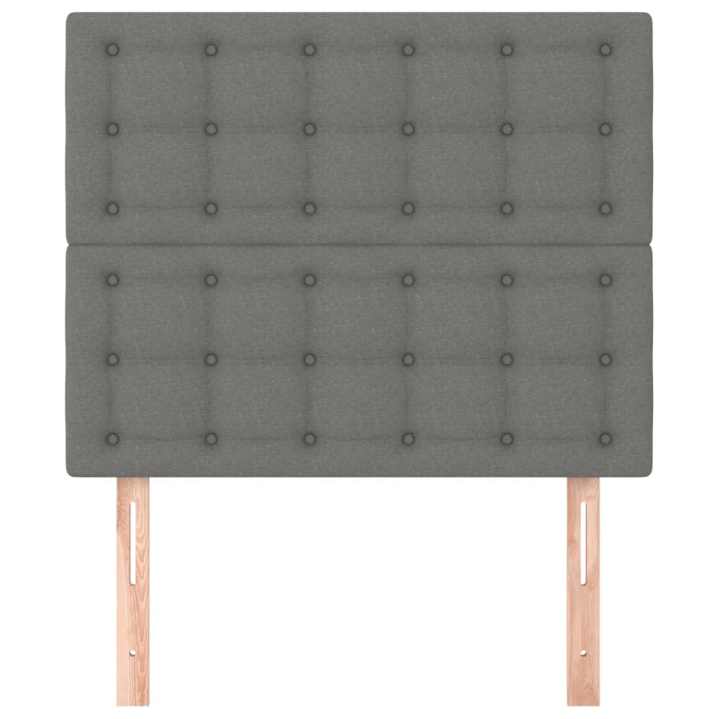 Kopfteil Hellgrau 80x5x118/128 cm Stoff