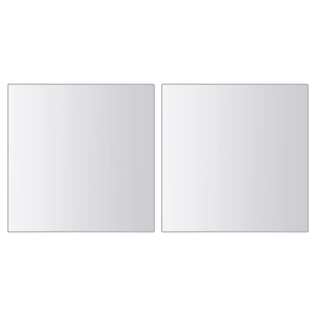 24-tlg. Spiegelfliesen-Set Quadratisch Glas