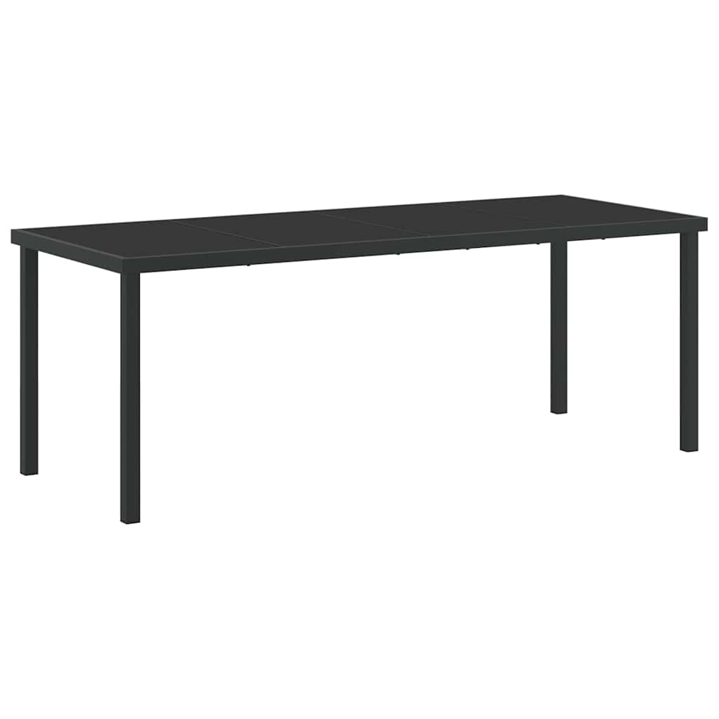 Garten Essgruppe 5 pcs Schwarz 140 x 70 x 73 cm