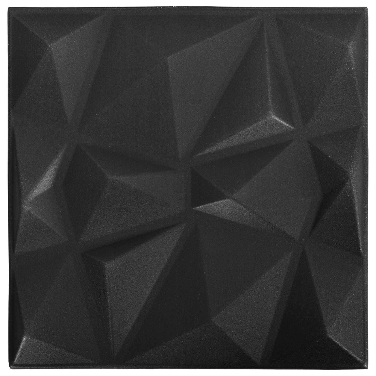 Wandpaneele 12 pcs Diamant Weiß 50 x 50 cm XPS Schaum