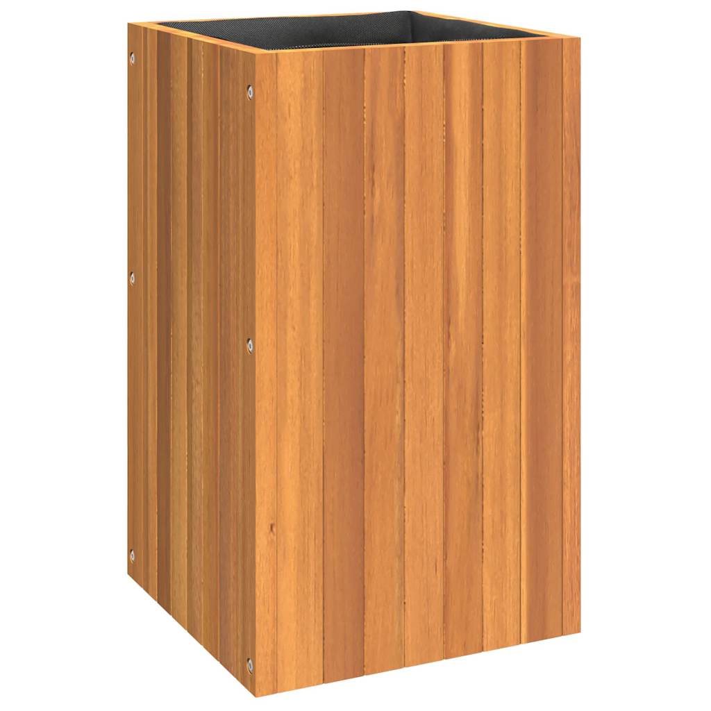 Pflanzkübel 25x25x25 cm Massivholz Akazie
