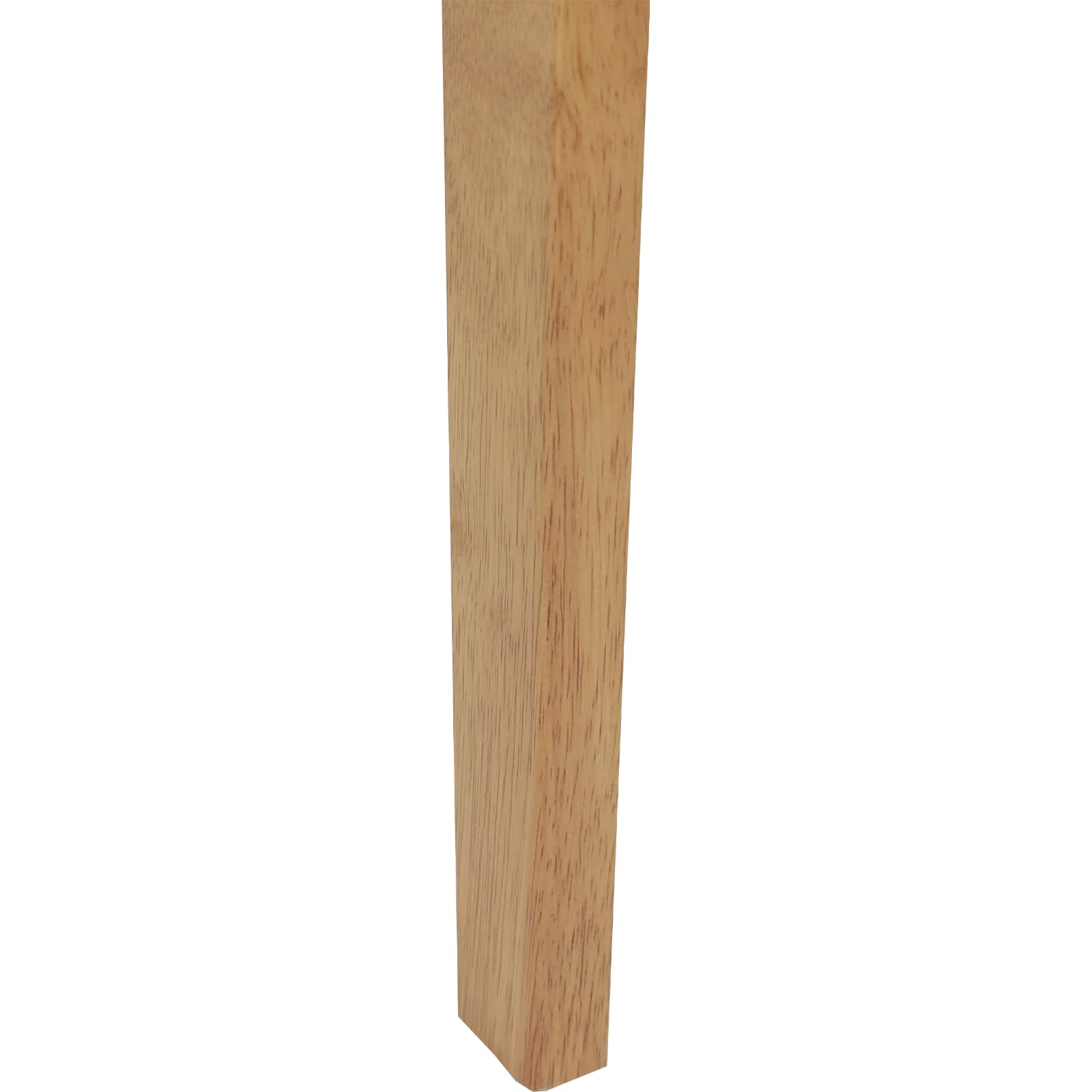 Esszimmerstuhl 2 pcs Hellbraun und hell Massives Gummiholz