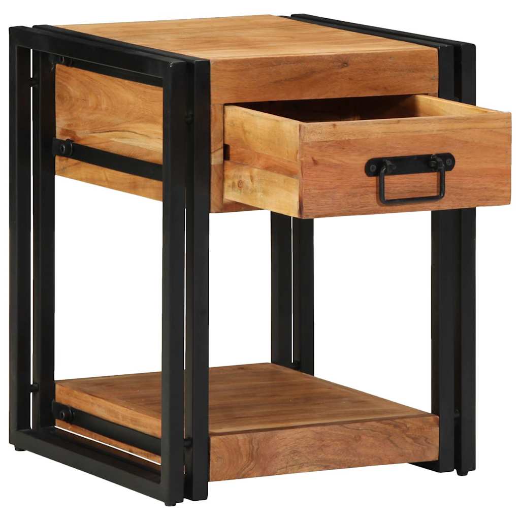 Nachttisch 40 x 35 x 50 cm Massives upgecyceltes Holz