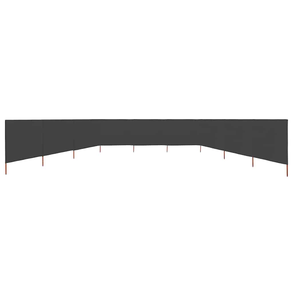 3-teiliges Windschutzgewebe 400 x 120 cm Weiß