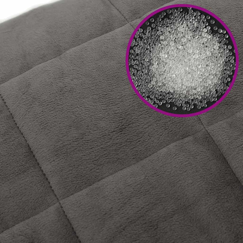 Gewichtsdecke Grau 122x183 cm 5 kg Stoff