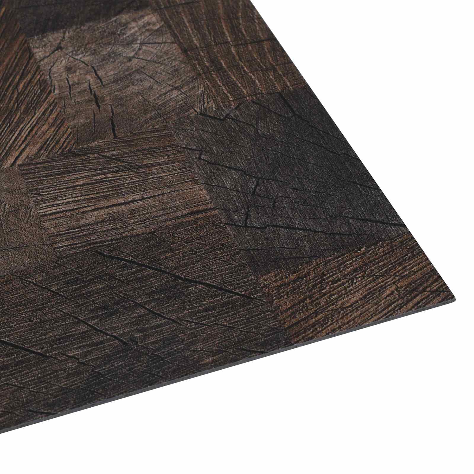 Bodenplanken 55 pcs Schwarz 5,11 m² PVC