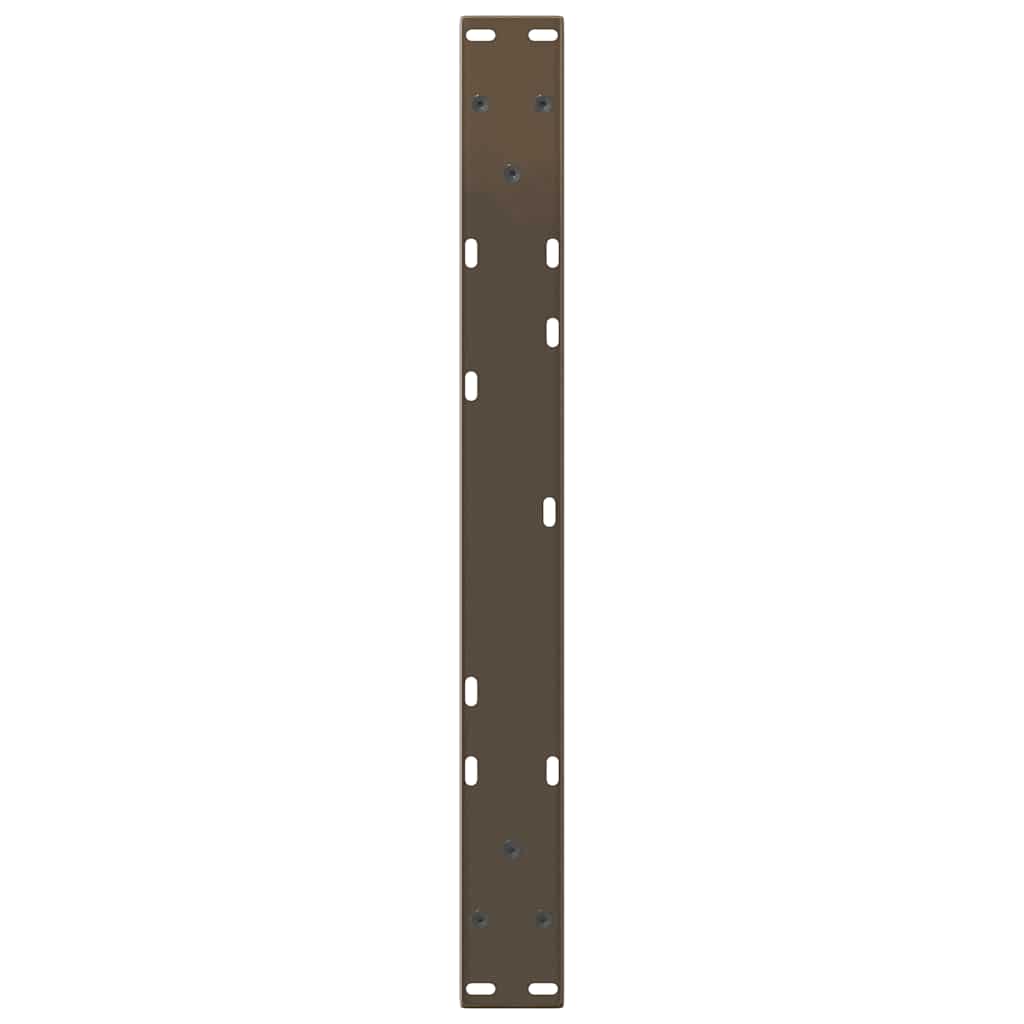 Couchtischbeine V-Form 2 Stück Schwarz 30x(30-31,3) cm Stahl