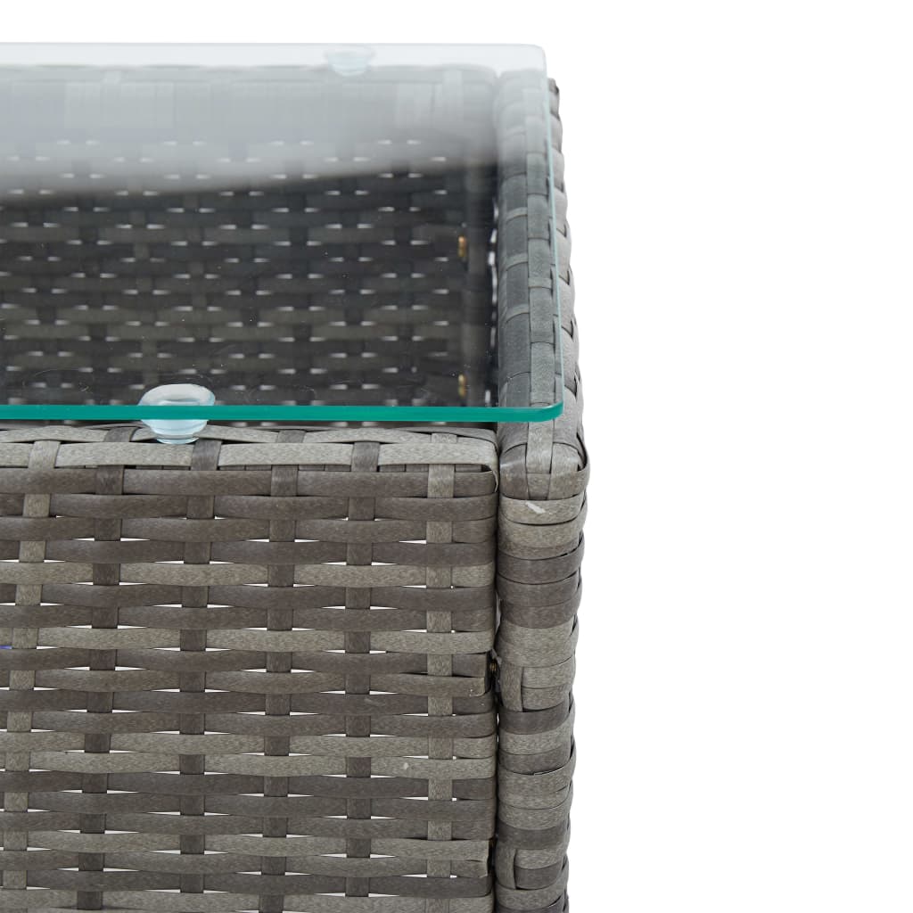 Couchtisch Braun 60x40x36 cm Poly Rattan