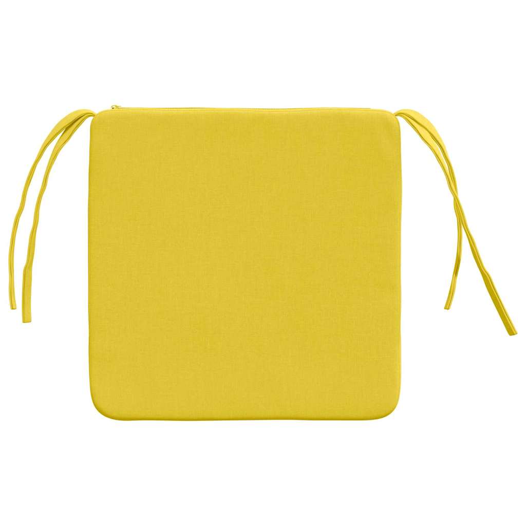 Sitzkissen 4 pcs Hellgrau 40 x 40 x 3 cm Stoff