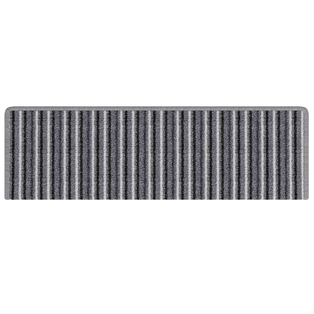 Selbstklebende Treppenschoner 15 pcs Anthrazit 65 x 21 x 4 cm