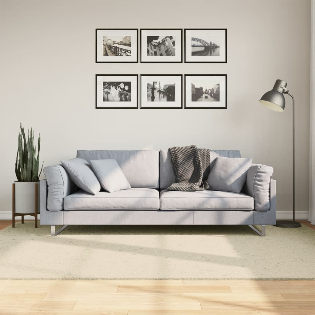 Teppich HUARTE Kurzflor Weich und Waschbar Anthrazit 60x110 cm