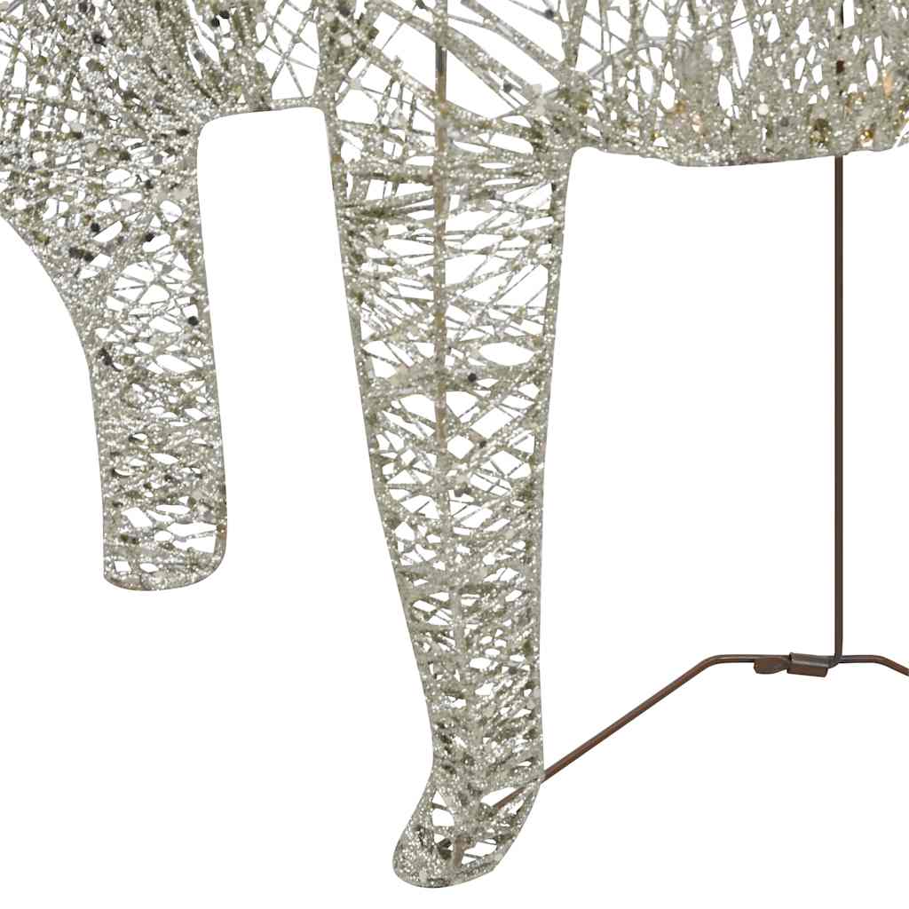 Weihnachtsdeko Rentier & Schlitten 60 LEDs Outdoor Golden