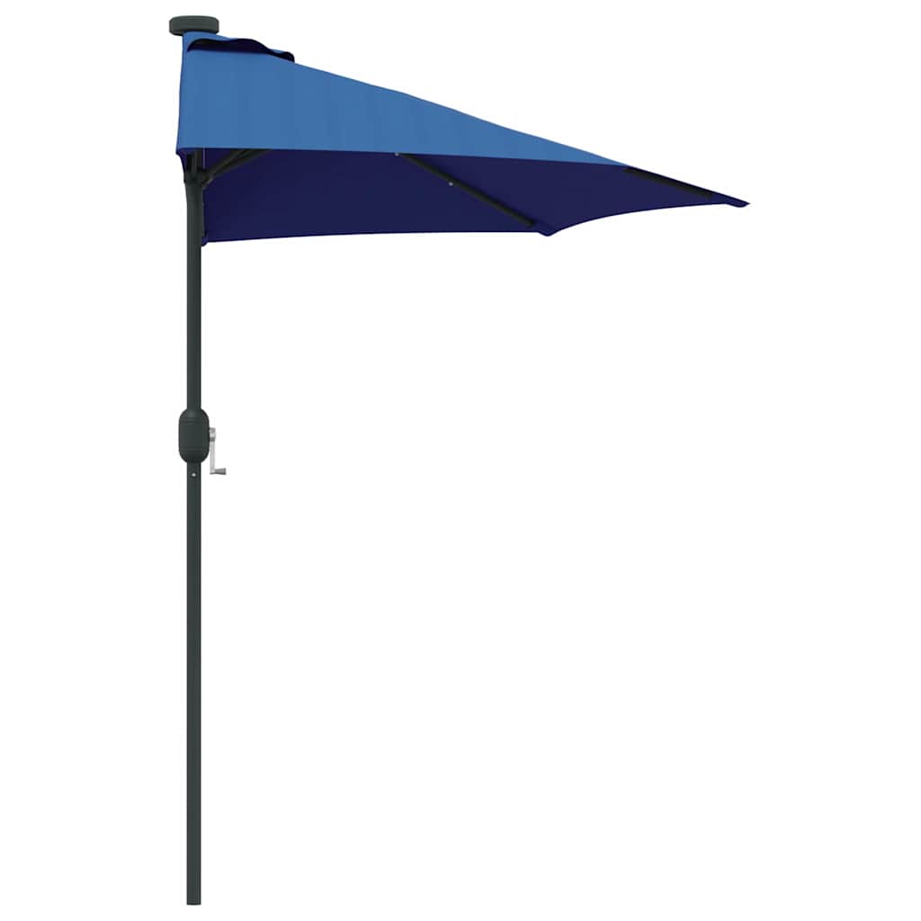 Garten-Sonnenschirm Sand 294 x 150 x 223 cm Polyester und Stahl