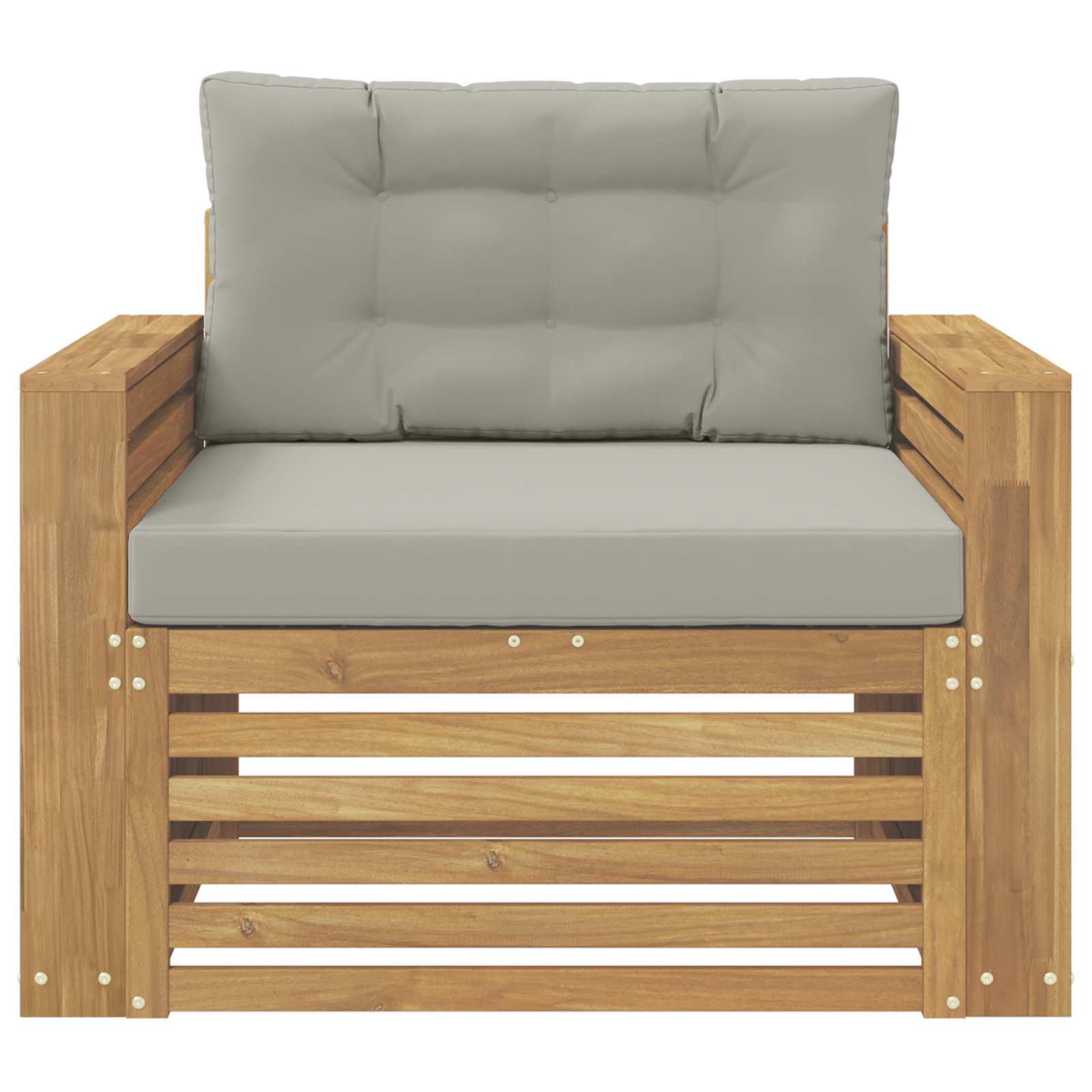 2 Stück Outdoor-Sofa Natur