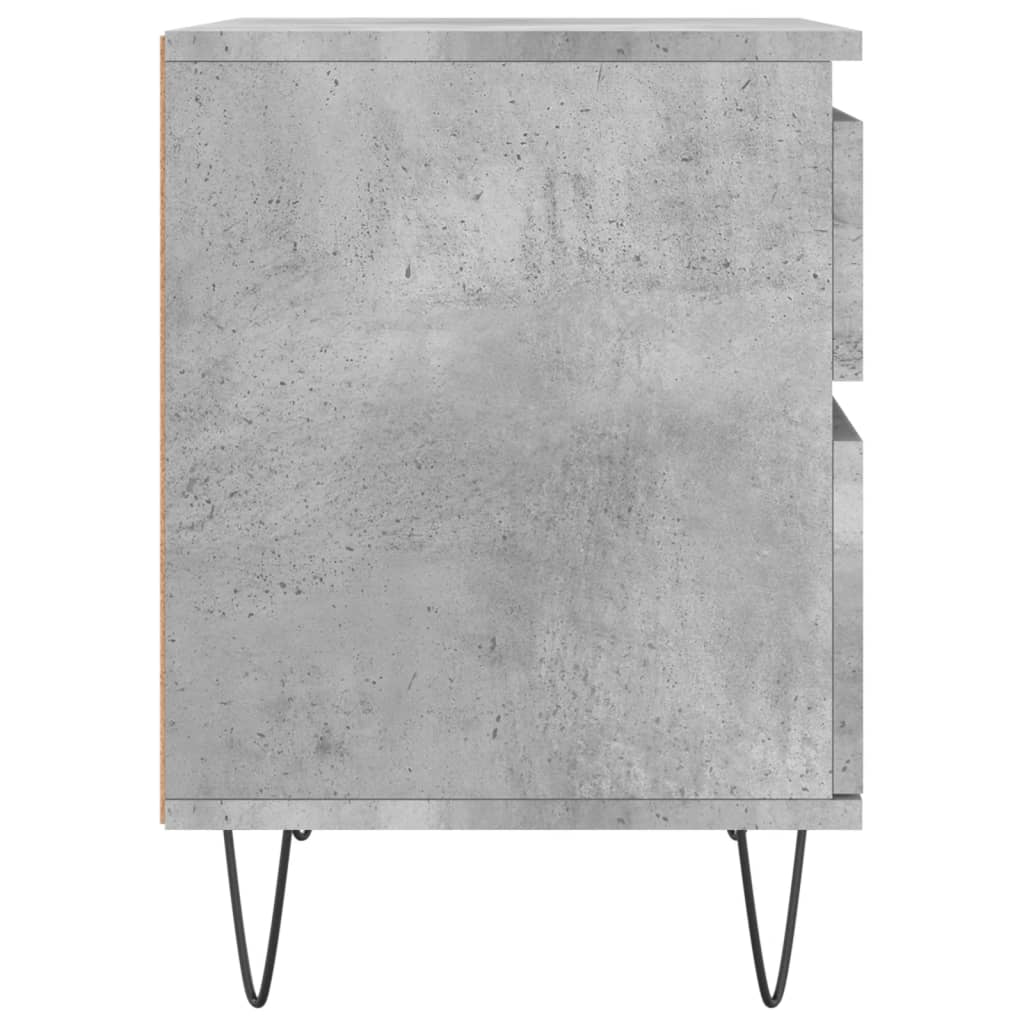 Bettschrank Schwarz Eichen-Optik 40 x 35 x 50 cm Holzwerkstoff
