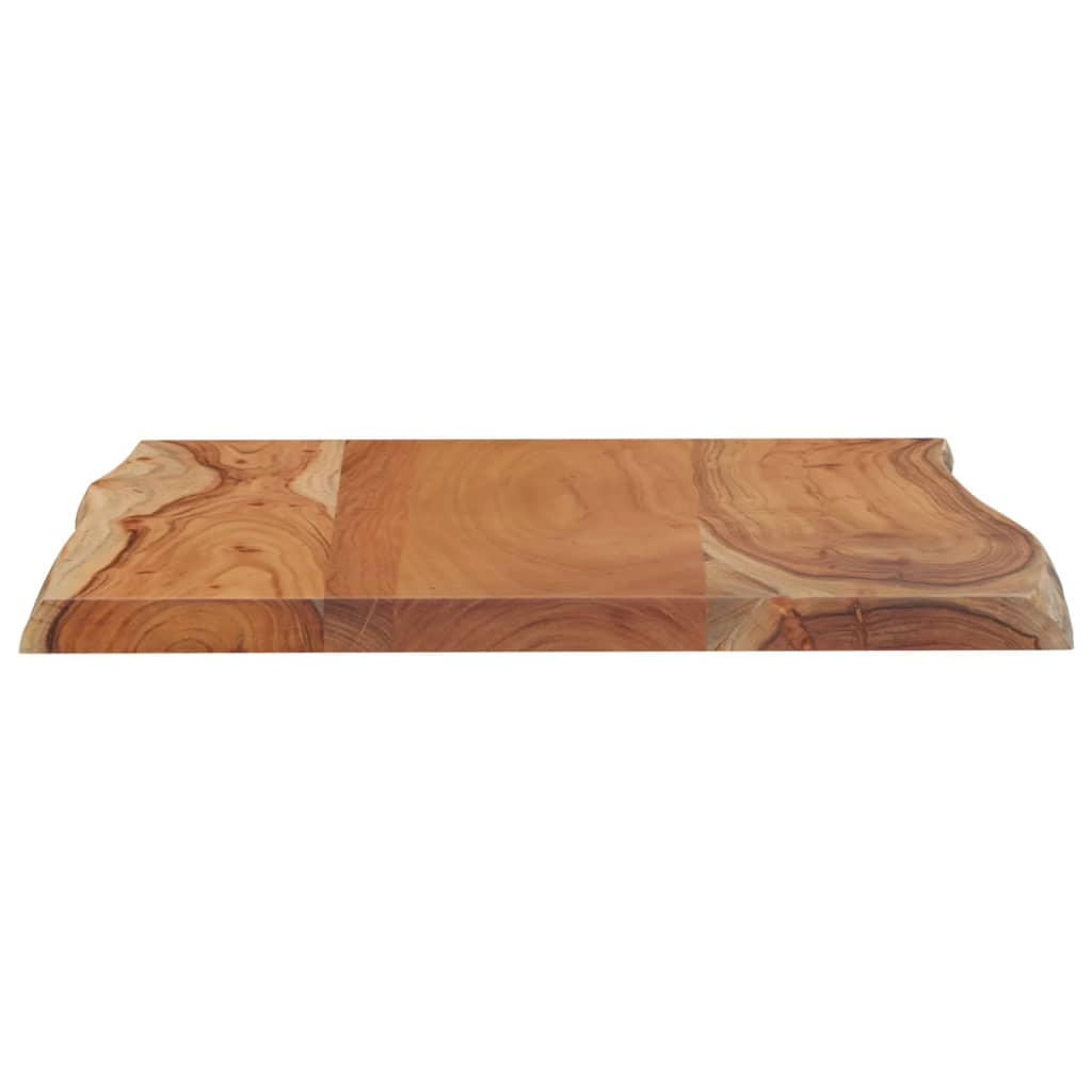 Tischplatte 40x40x2,5 cm Rechteckig Massivholz Akazie Baumkante