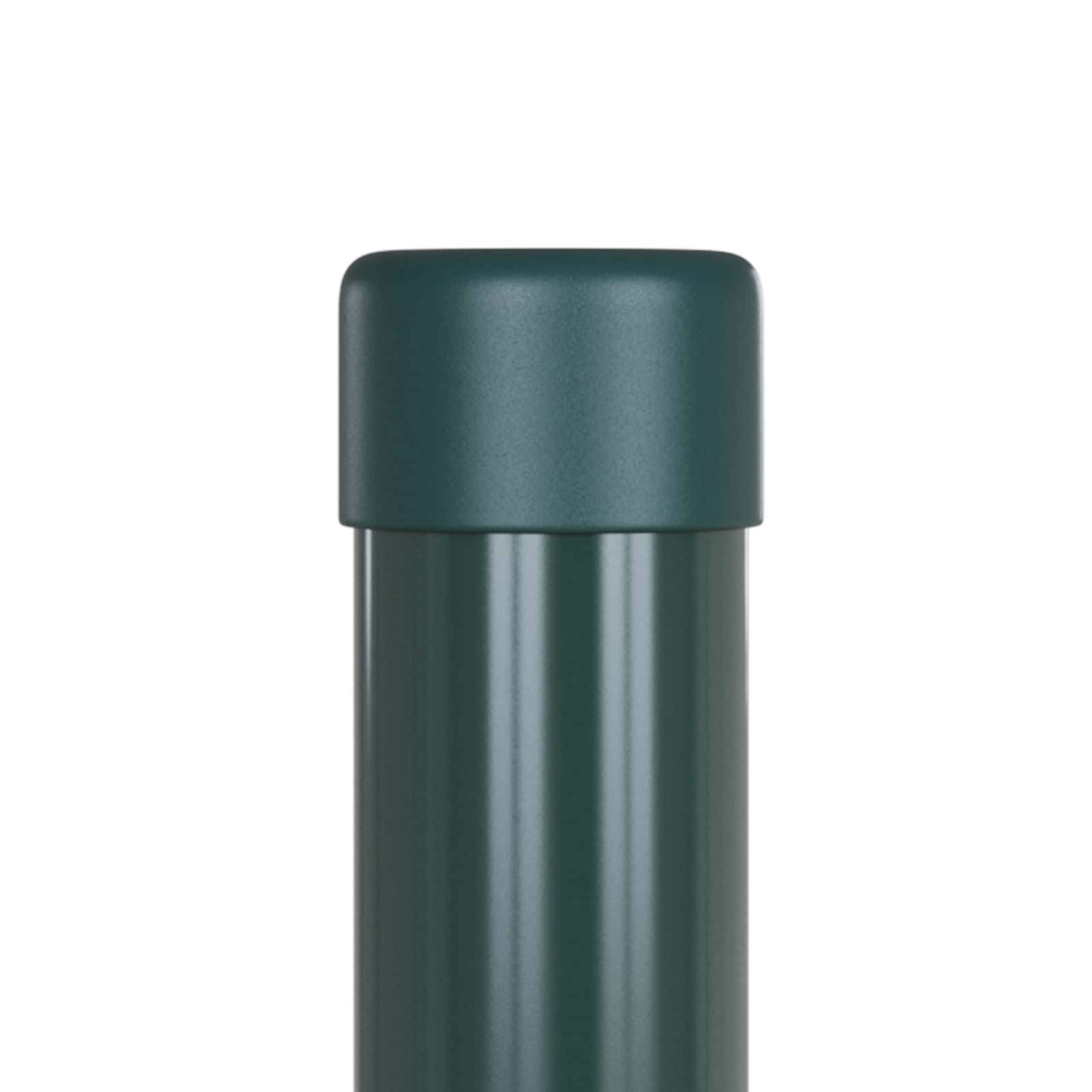 Zaunpfosten 2 pcs Grün 50 cm Pulverbeschichteter Stahl