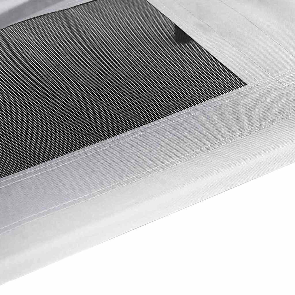 Hundeliege mit Dach Anthrazit Oxford-Gewebe und Stahl