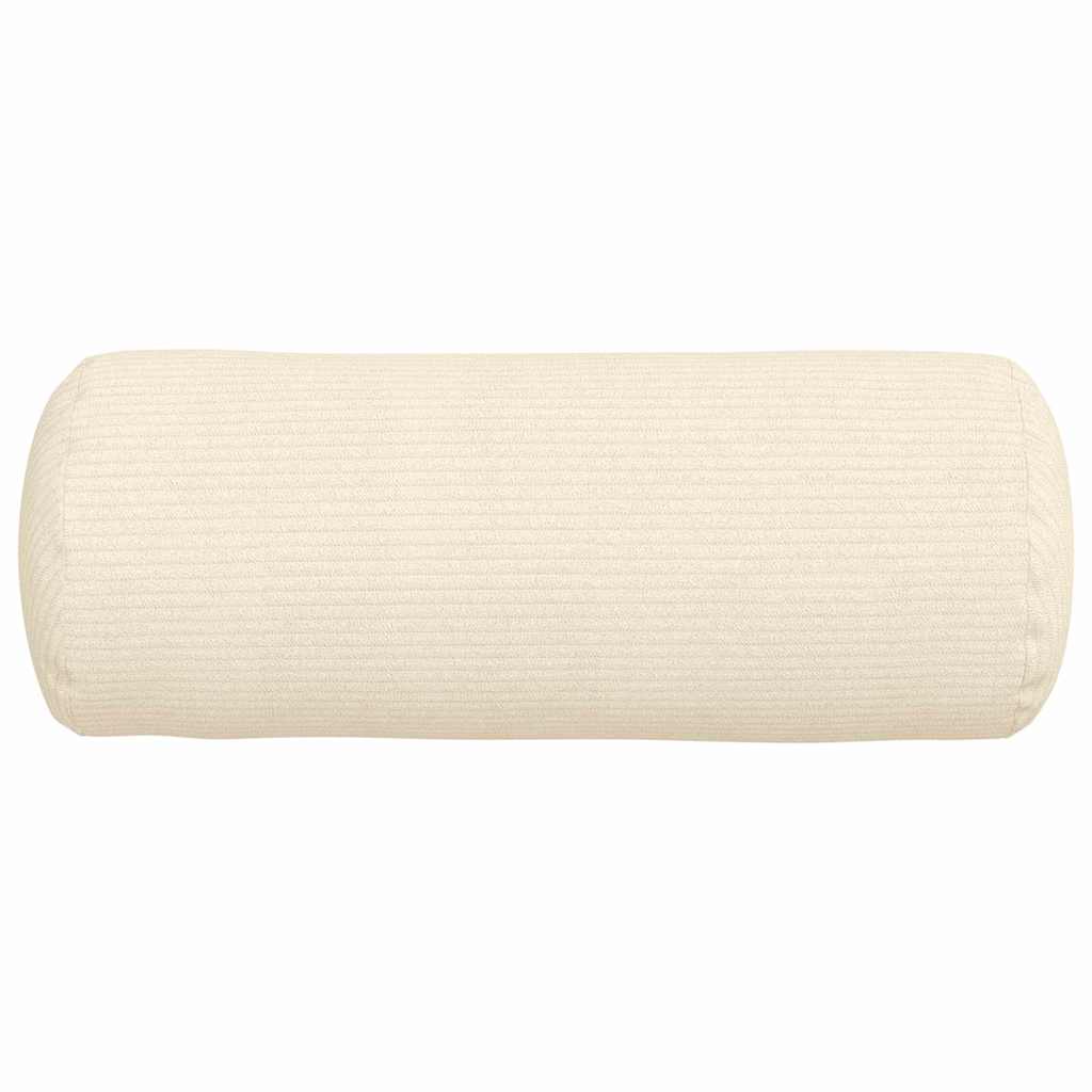 Bolsterkissen 2 pcs Hellgrau Ø 15 x 40 cm Cordstoff