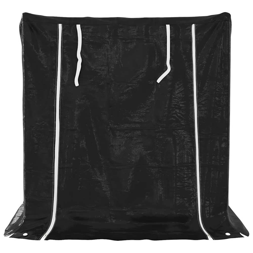 Brennholzregal mit Regenschutz 100,5x40,5x110,5 cm