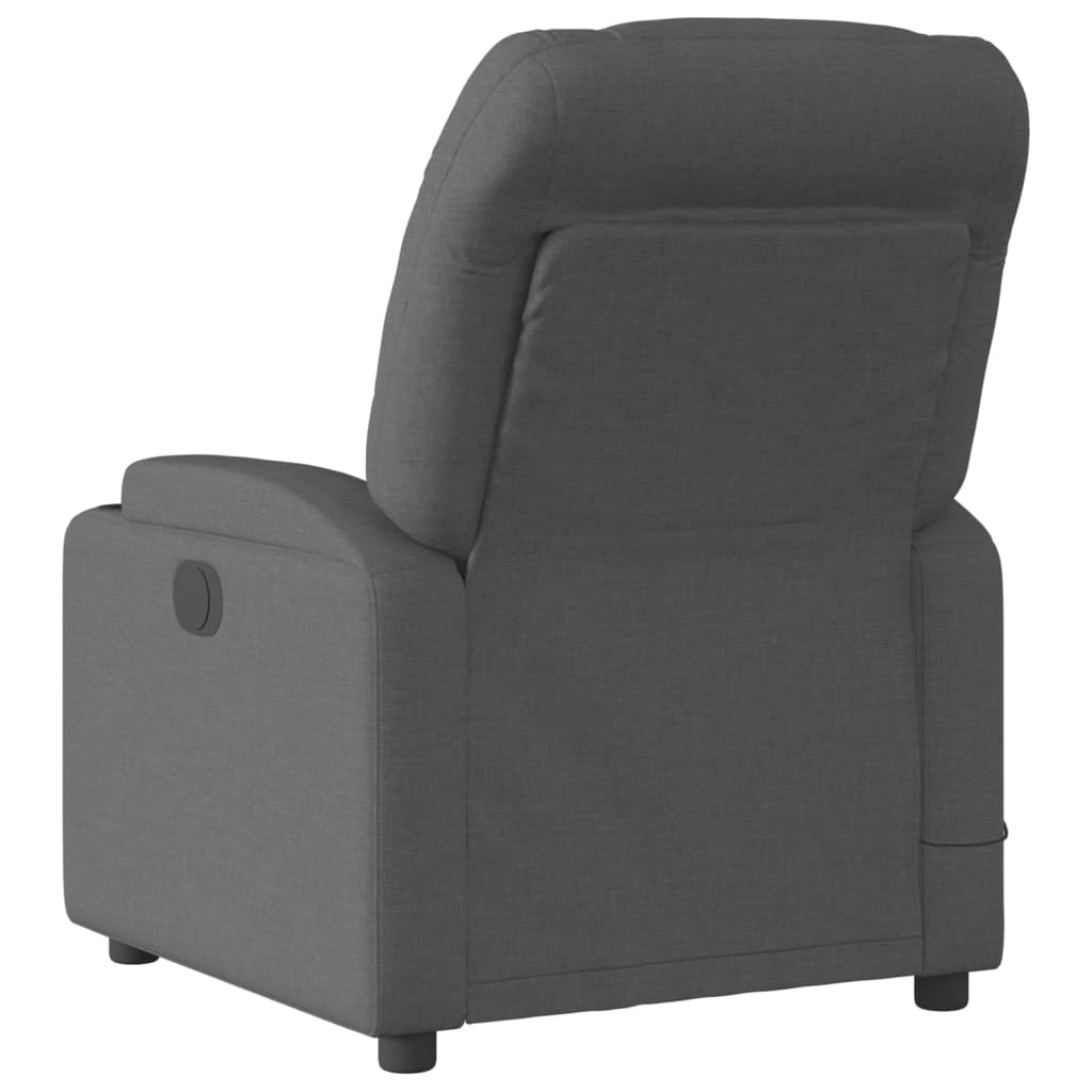 Massage-Relaxsessel, hellgrauer Stoff