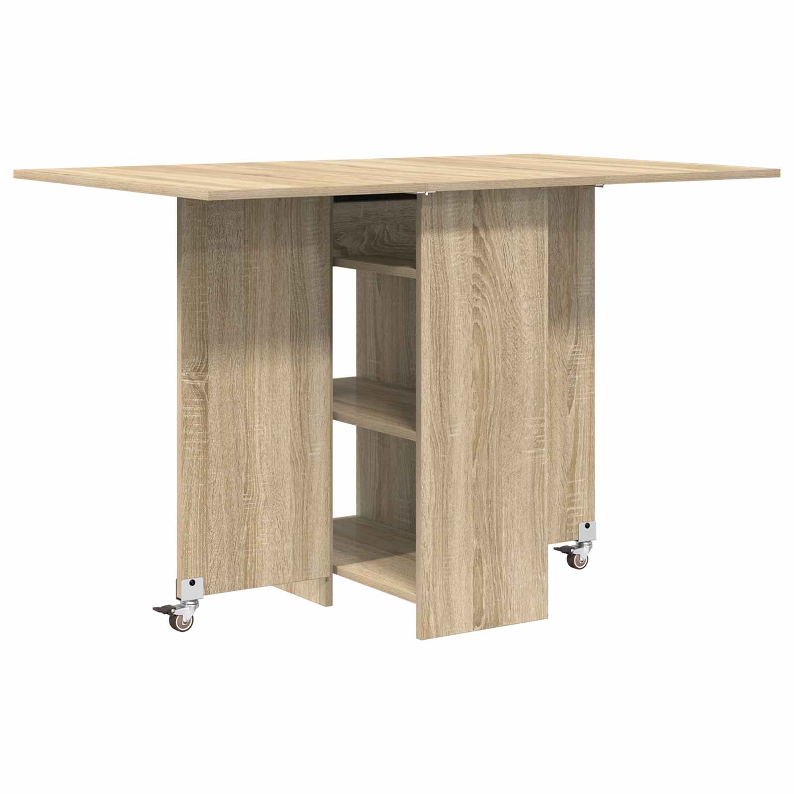 Esstisch 115 x 70 x 75 cm Holzwerkstoff Weiß Rechtwinklig
