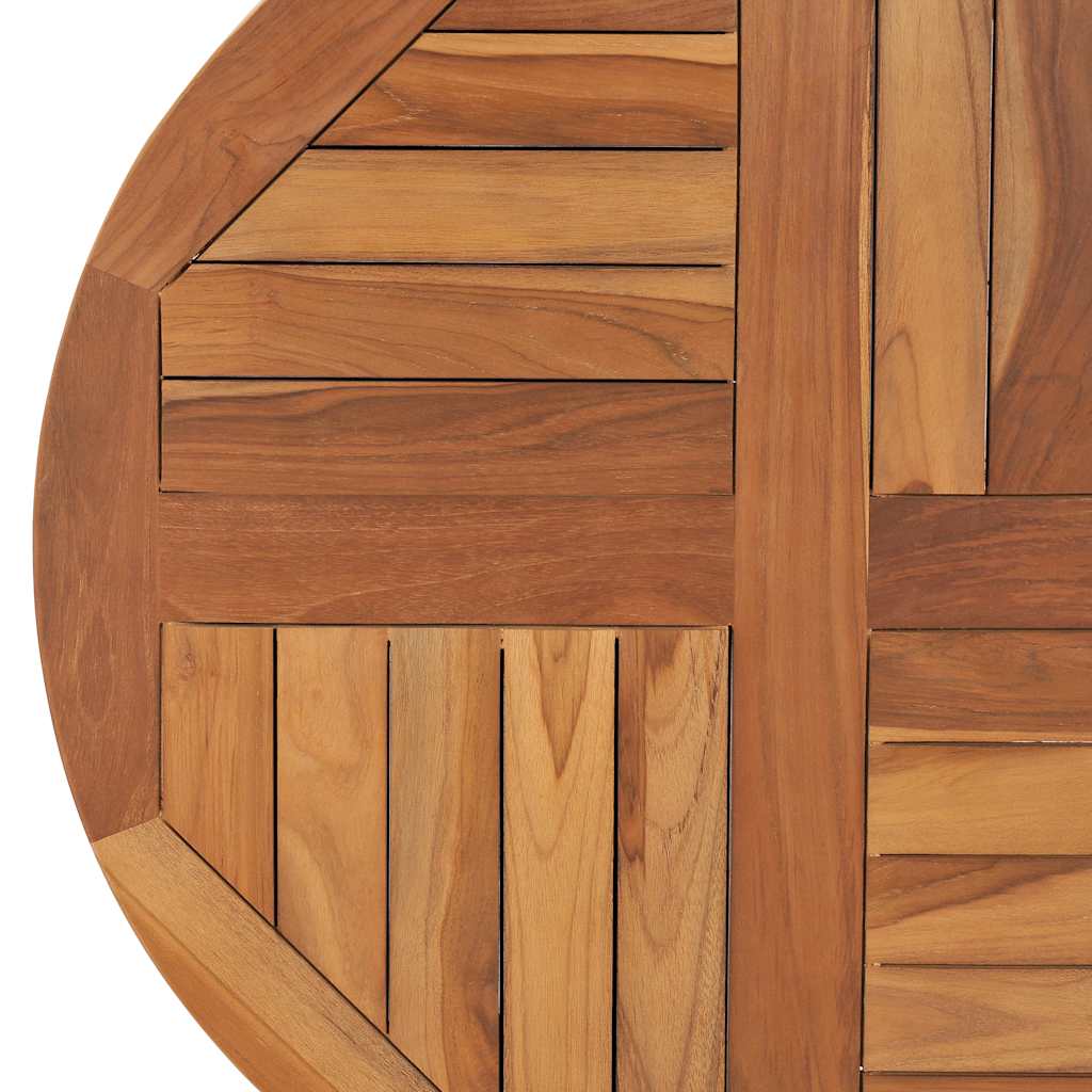 Tischplatte Massivholz Teak Rund 2,5 cm 40 cm