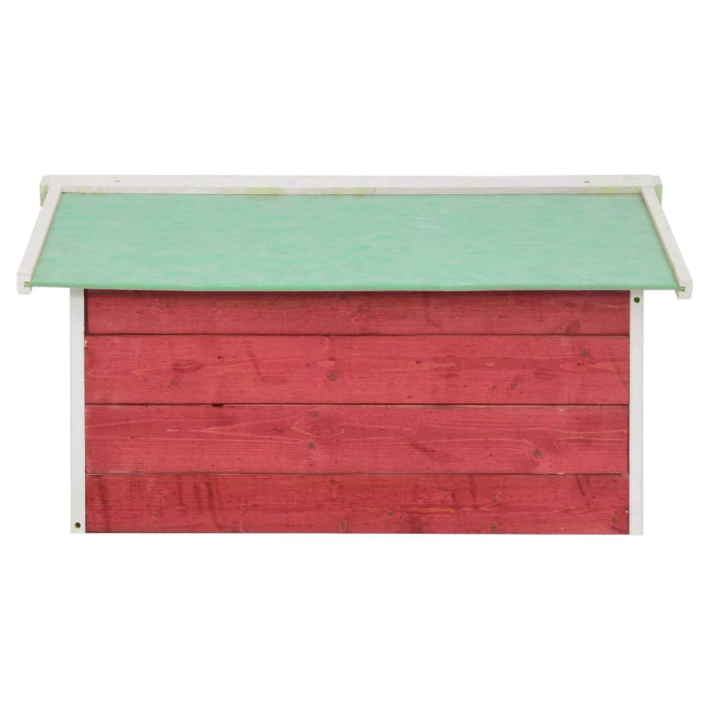 Roboter-Rasenmäher Garage 72x87x50 cm Grau Weiß Tannenholz