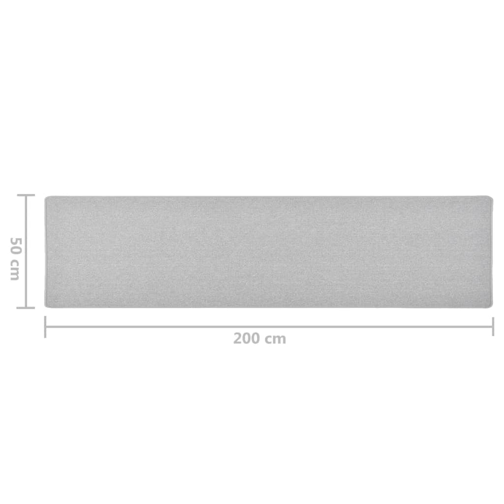 Teppichläufer Anthrazit 80 x 500 cm 100% Polypropylen