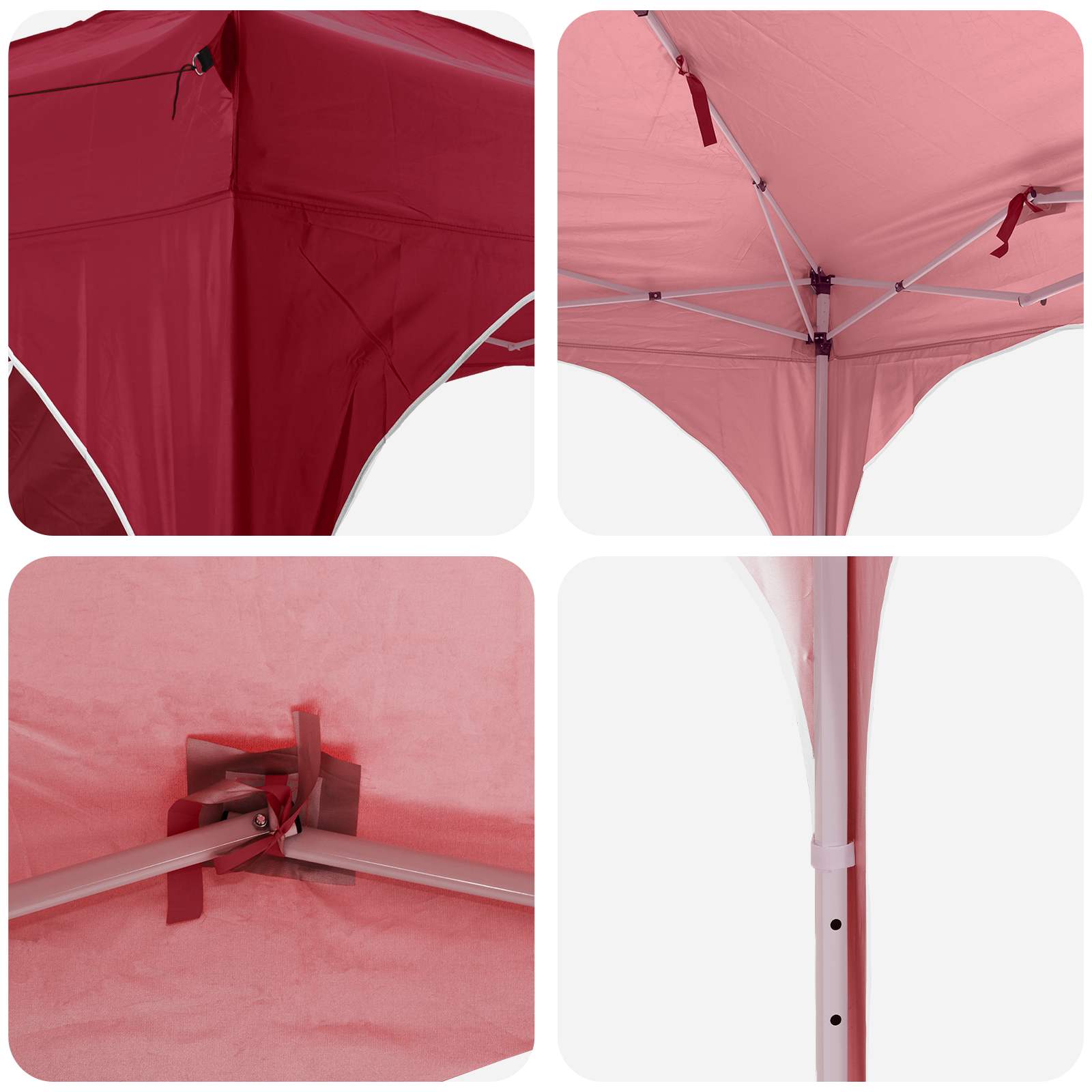 Pop-up Partyzelt 575 x 288 x 245 cm Creme Oxford-Stoff