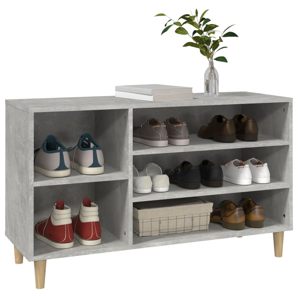 Schuhregal Weiß 102x36x60 cm Holzwerkstoff