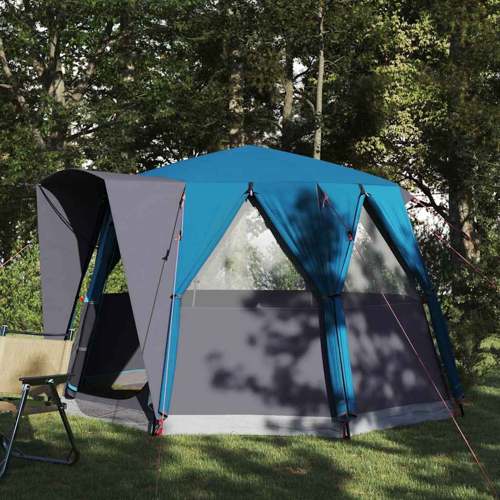 Cabin Zelt 3-Personen mit Dach Grün und Weiß 320 x 320 x 203 cm
