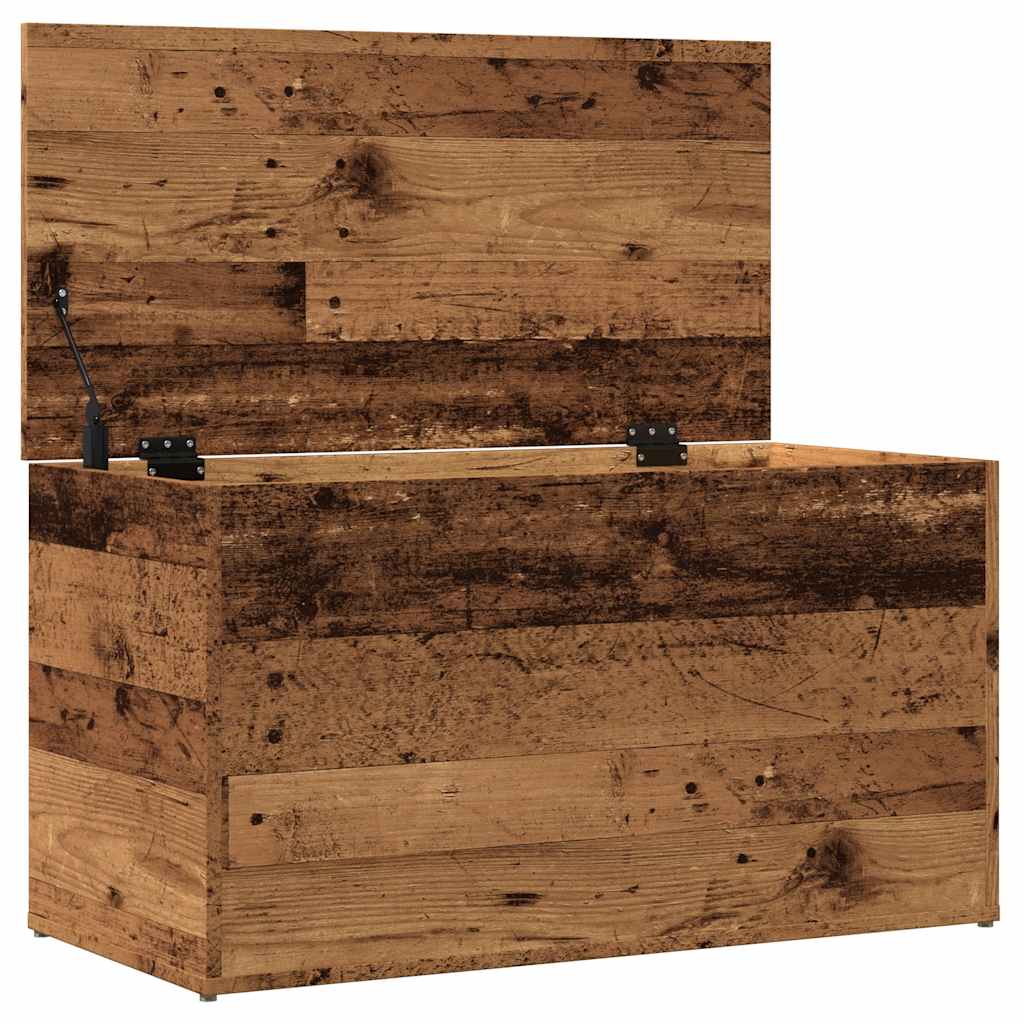 Aufbewahrungstruhe Weiß 84x42x46 cm Holzwerkstoff
